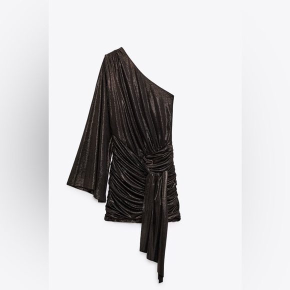 Shiny asymmetric dress - Picture 2 of 2